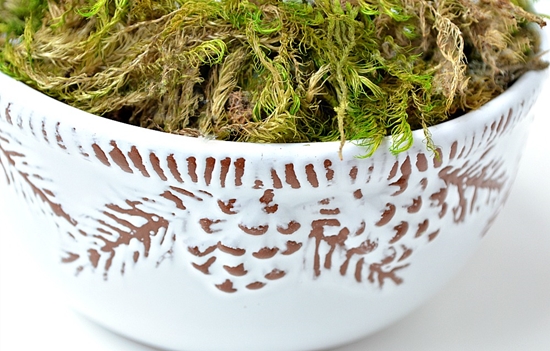 Artesanato feito de material natural: mini-madeira com as próprias mãos