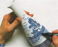 Pintura cerâmica: conjunto para sushi