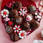 Coração de doces para o dia dos namorados
