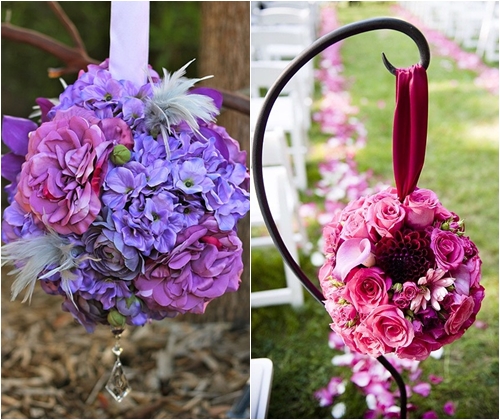 Bola de flores com suas próprias mãos