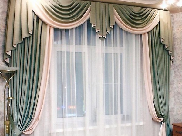 Cortinas com svagami próprias mãos - fotos e padrões
