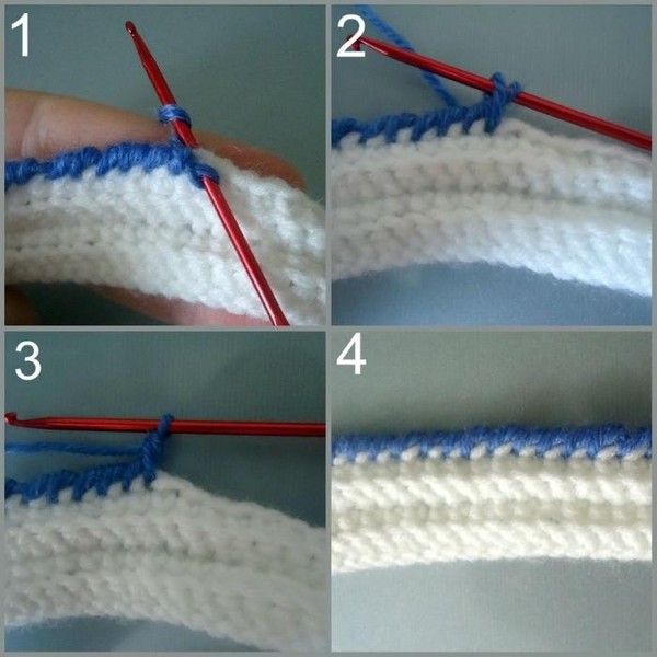 Crochet "Rachy step" - técnica de execução