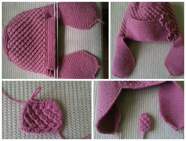 Chapéus de malha para meninas: instruções e diagramas