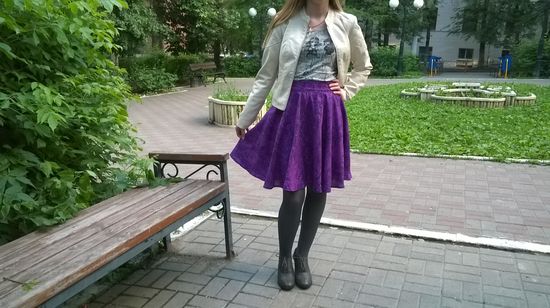 Skirt-sun, classe mestre passo a passo. Padrão de uma saia - o sol de mãos dadas nas condições da casa