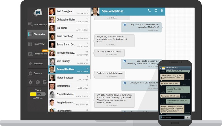 transferência de sms para o computador