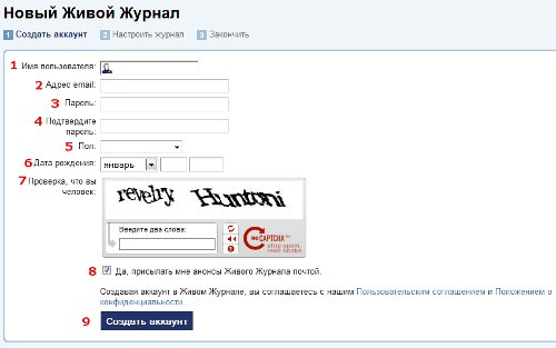 Como fazer LJ? Registro em LiveJournal