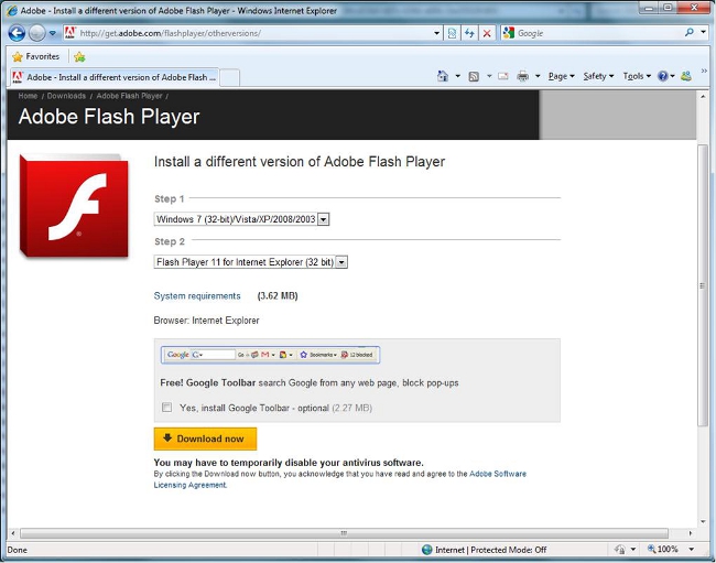 Como instalar o Adobe Flash Player