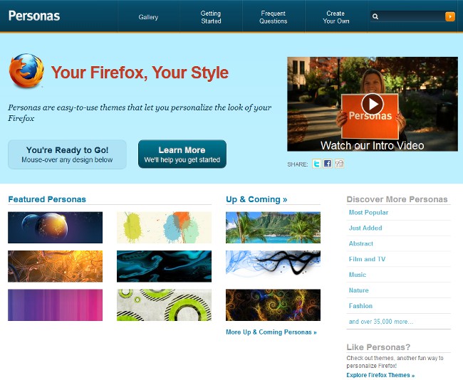 Temas para Mozilla Firefox 4.0