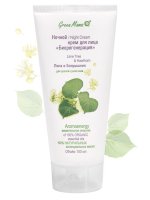 Green Mama "Bioregeneração" Creme para rosto noturno Lipa e Hawthorn para pele seca