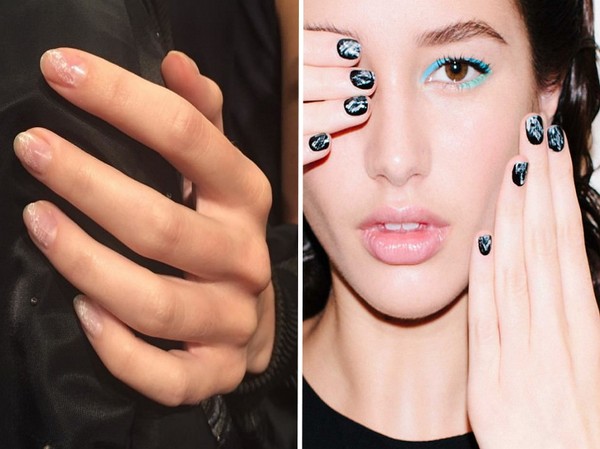 Manicure abstrata - tendência do verão - 2016