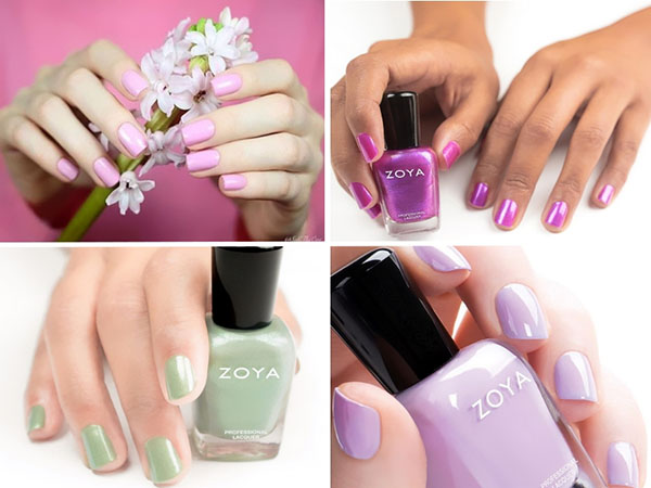 Manicure pastel perfeito com vernizes Zoya Charming 2017