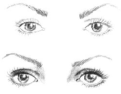 Olhos largos