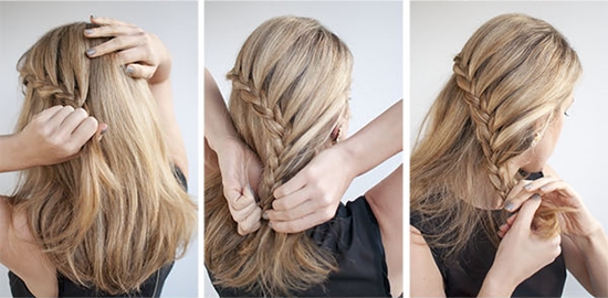Como fazer um penteado noturno para um cabelo de comprimento médio