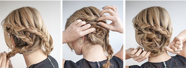 Como fazer um penteado noturno para um cabelo de comprimento médio