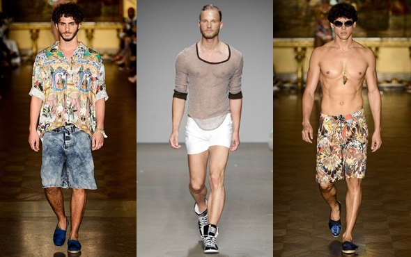 Quais calções masculinas estarão à moda em 2014?