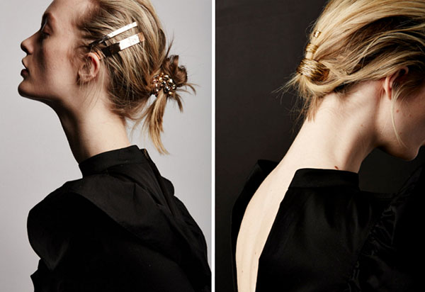 Tendência real-2017: nós carregamos ornamentos brilhantes no cabelo