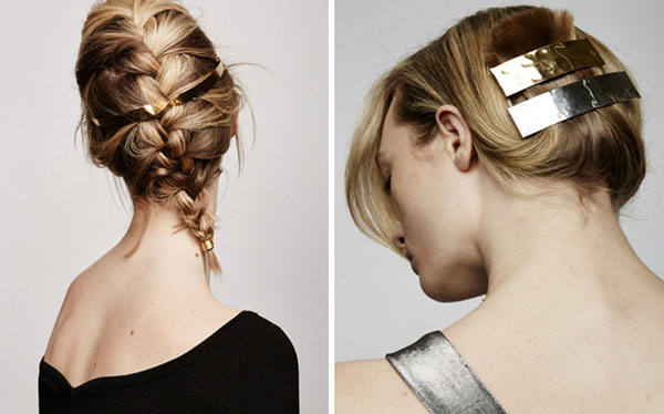 Tendência real-2017: nós carregamos ornamentos brilhantes no cabelo