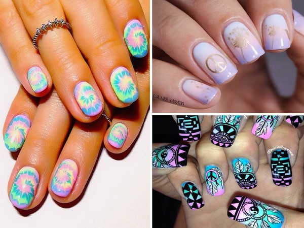 Amor de verão: manicure hippie - a atual tendência - 2016