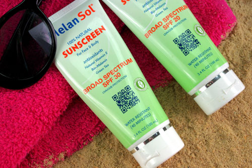 Creme após o banho de sol para o corpo