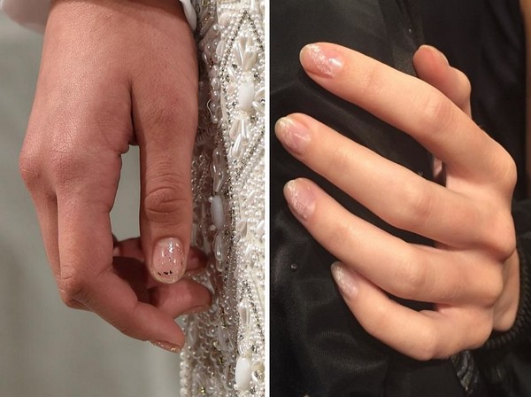 Manicure com brilho - tendência de verão - 2016
