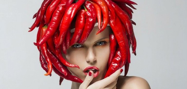 Máscara para o cabelo com pimenta 