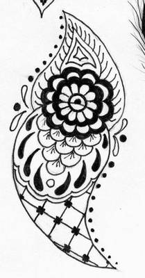 Mehendi em casa