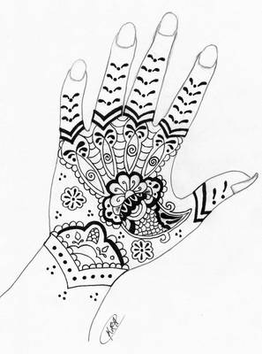 Mehendi em casa