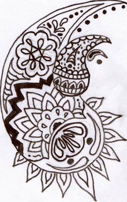 Mehendi em casa