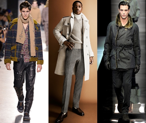 Roupa masculina elegante no inverno 2014: fotos de tendências da moda em roupas masculinas