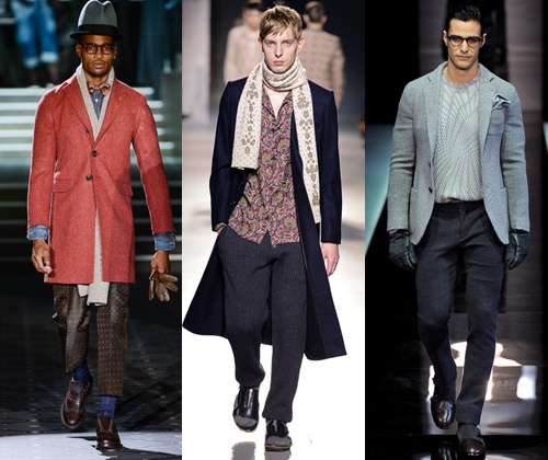 Roupa masculina elegante no inverno 2014: fotos de tendências da moda em roupas masculinas