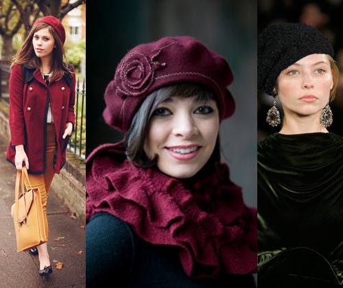 Boinas elegantes: fotos das boinas mais bonitas para o outono e inverno de 2014