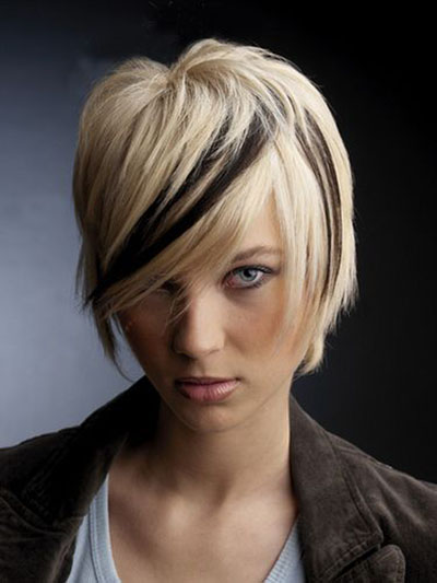 Corte de cabelo elegante para cabelos curtos. Tendências 2015