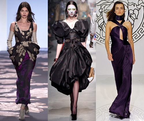 Vestidos de noite elegantes no inverno de 2014: fotos de elegantes vestidos de noite longos e curtos 