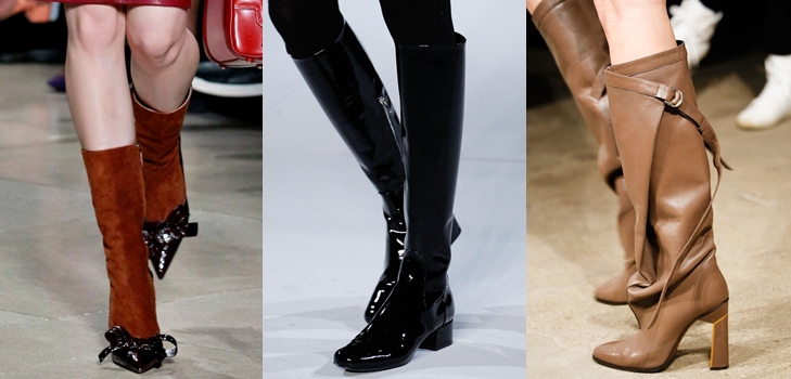 Botas e botas femininas de moda, outono inverno 2015 -2016 (foto) 