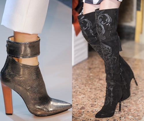 Botas e botas femininas de moda, outono inverno 2015-2016 (foto) 