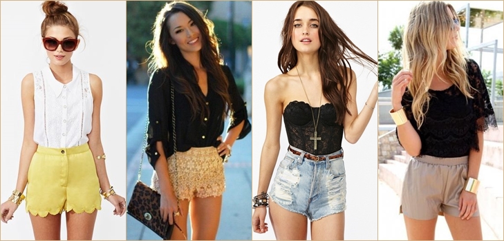 Shorts femininos da moda 2014