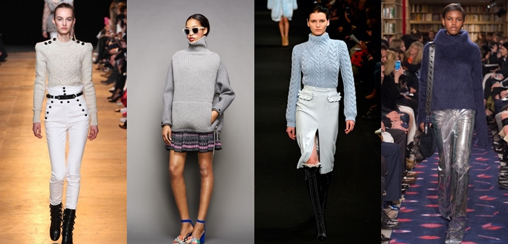 Camisolas femininas na moda outono inverno 2015-2016: foto das camisolas de malha mais elegantes de 2015
