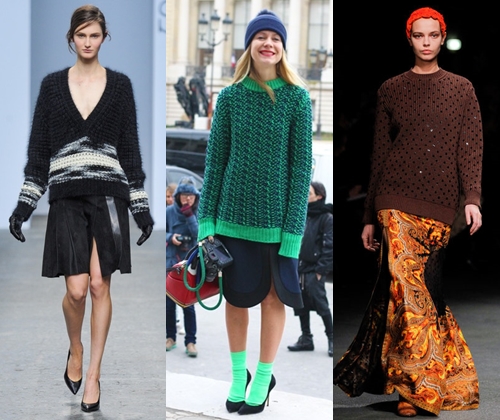 Camisolas femininas na moda outono inverno 2015-2016: foto das camisolas de malha mais elegantes de 2015
