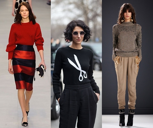 Camisolas femininas na moda outono inverno 2015-2016: foto das camisolas de malha mais elegantes de 2015