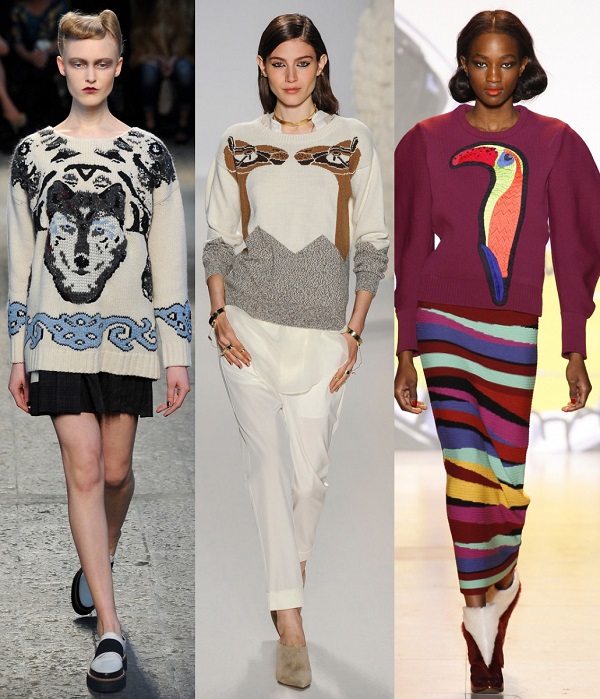 Camisolas femininas na moda outono inverno 2015-2016: foto das camisolas de malha mais elegantes de 2015