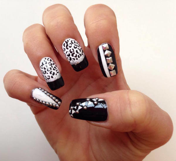 Dupla elegante: manicure de duas cores como uma tendência de inverno 2016-2017