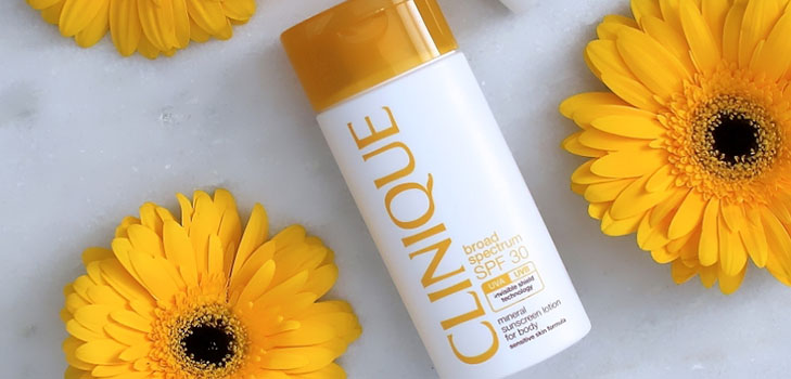 Proteção invisível: agentes de curtimento Clinique Mineral Sunscreen