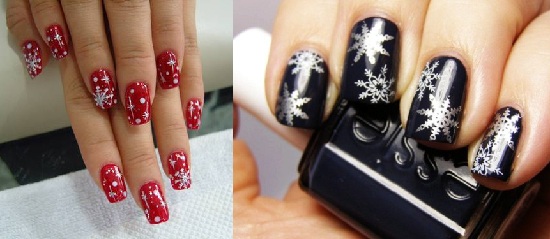 Desenho de unhas de Ano Novo