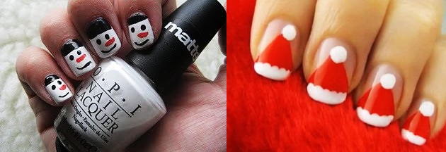 Desenho de unhas de Ano Novo