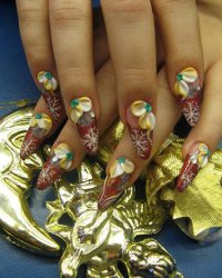 Desenho de unhas de Ano Novo Desenho de unhas de Ano Novo