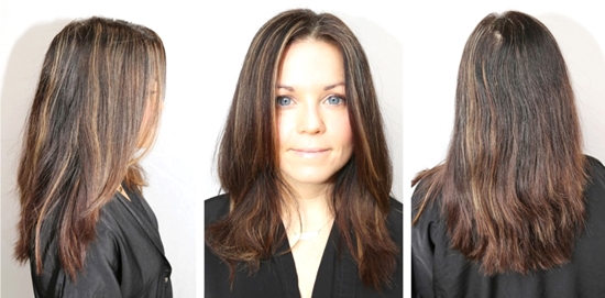 Coloração do cabelo em duas cores