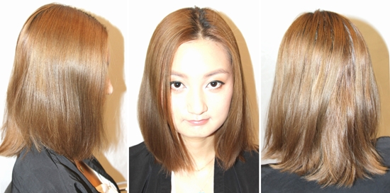 Coloração do cabelo em duas cores