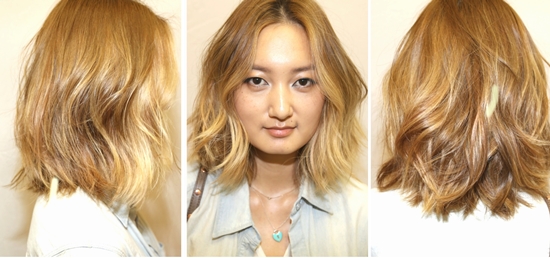 Coloração do cabelo em duas cores