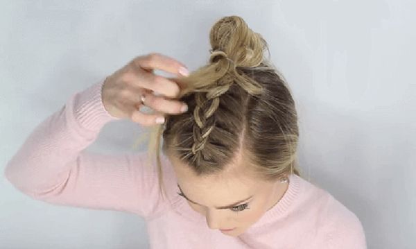 Penteado para o Ano Novo do Páufo por suas próprias mãos - idéias de moda para cabelos curtos, médios e longos, foto