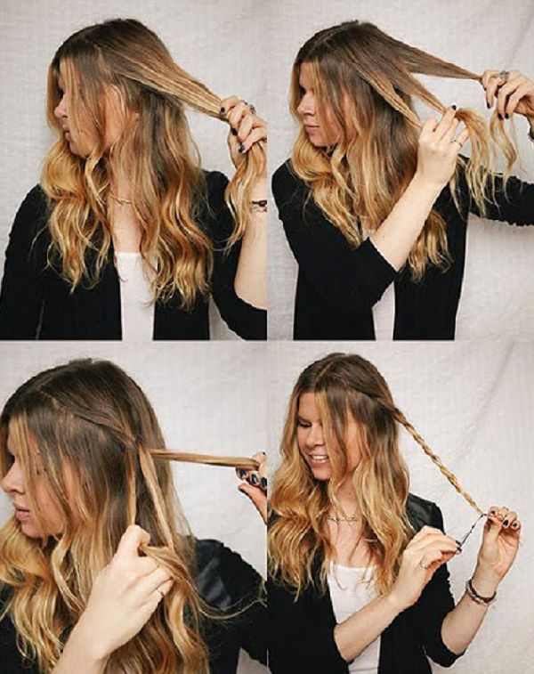 Penteado para o Ano Novo do Páufo por suas próprias mãos - idéias de moda para cabelos curtos, médios e longos, foto
